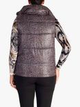 chesca Quilted Animal Print Gilet, Brown/Grey