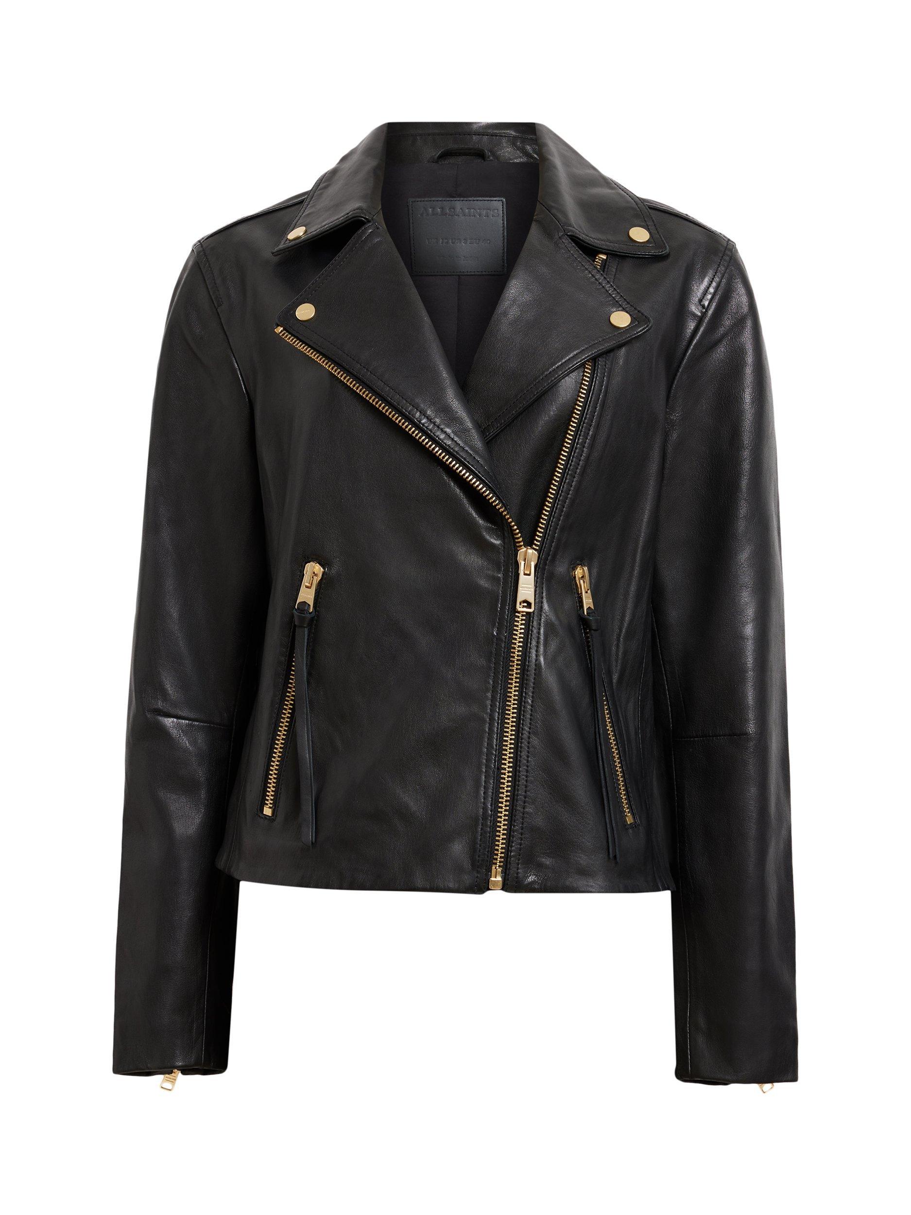 Dalby leather biker jacket hotsell