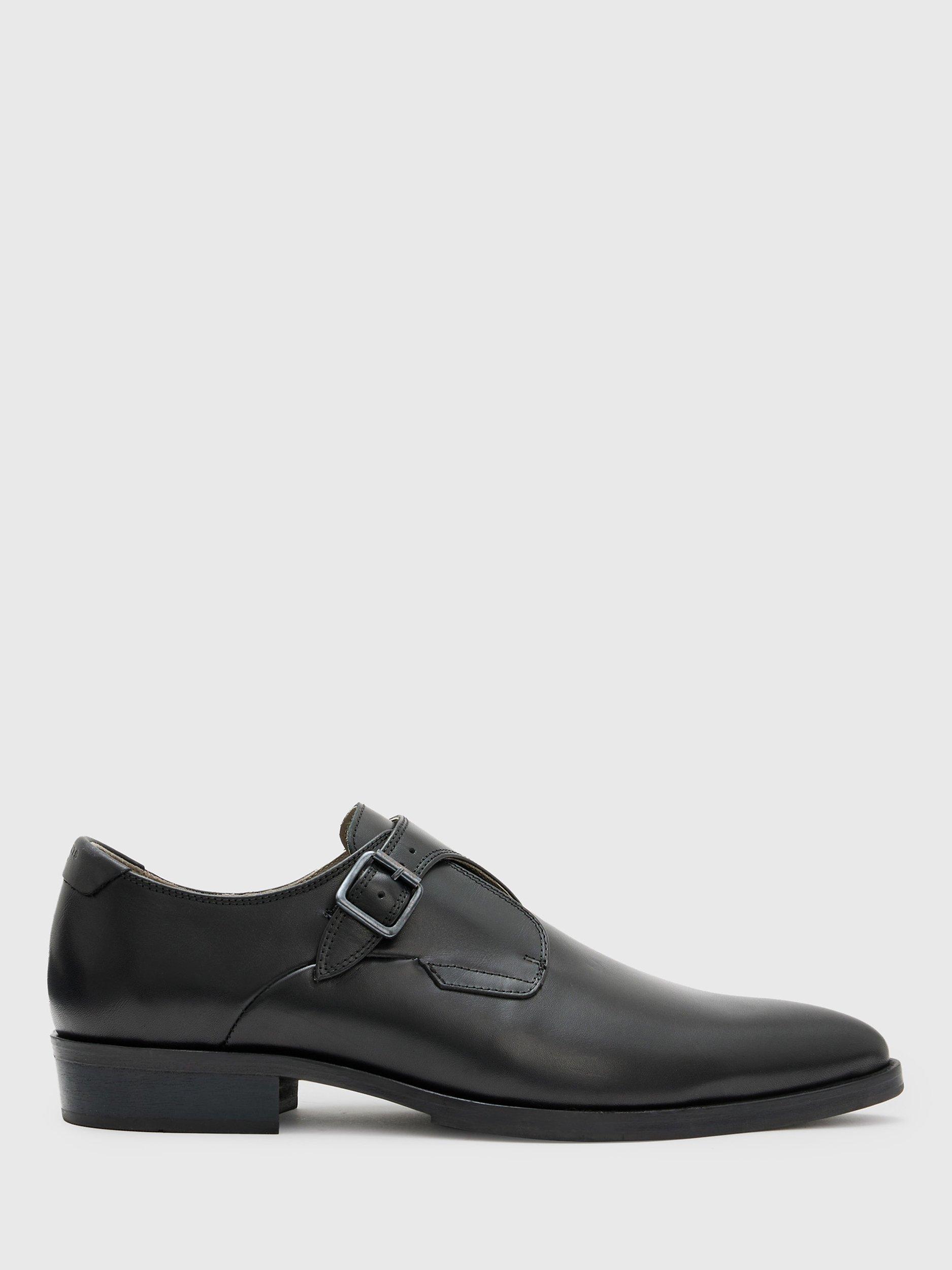 AllSaints Keith Monk Shoes, Black