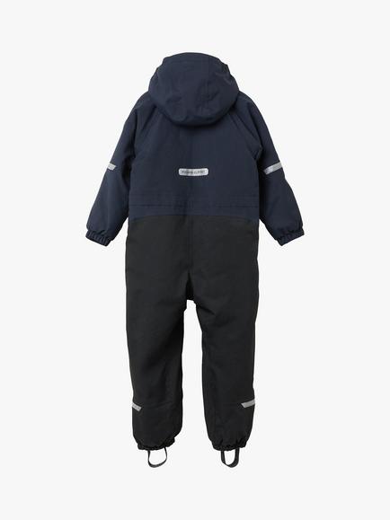 Polarn O. Pyret Kids' Waterproof Lined Hooded Overall - view 2, Blue