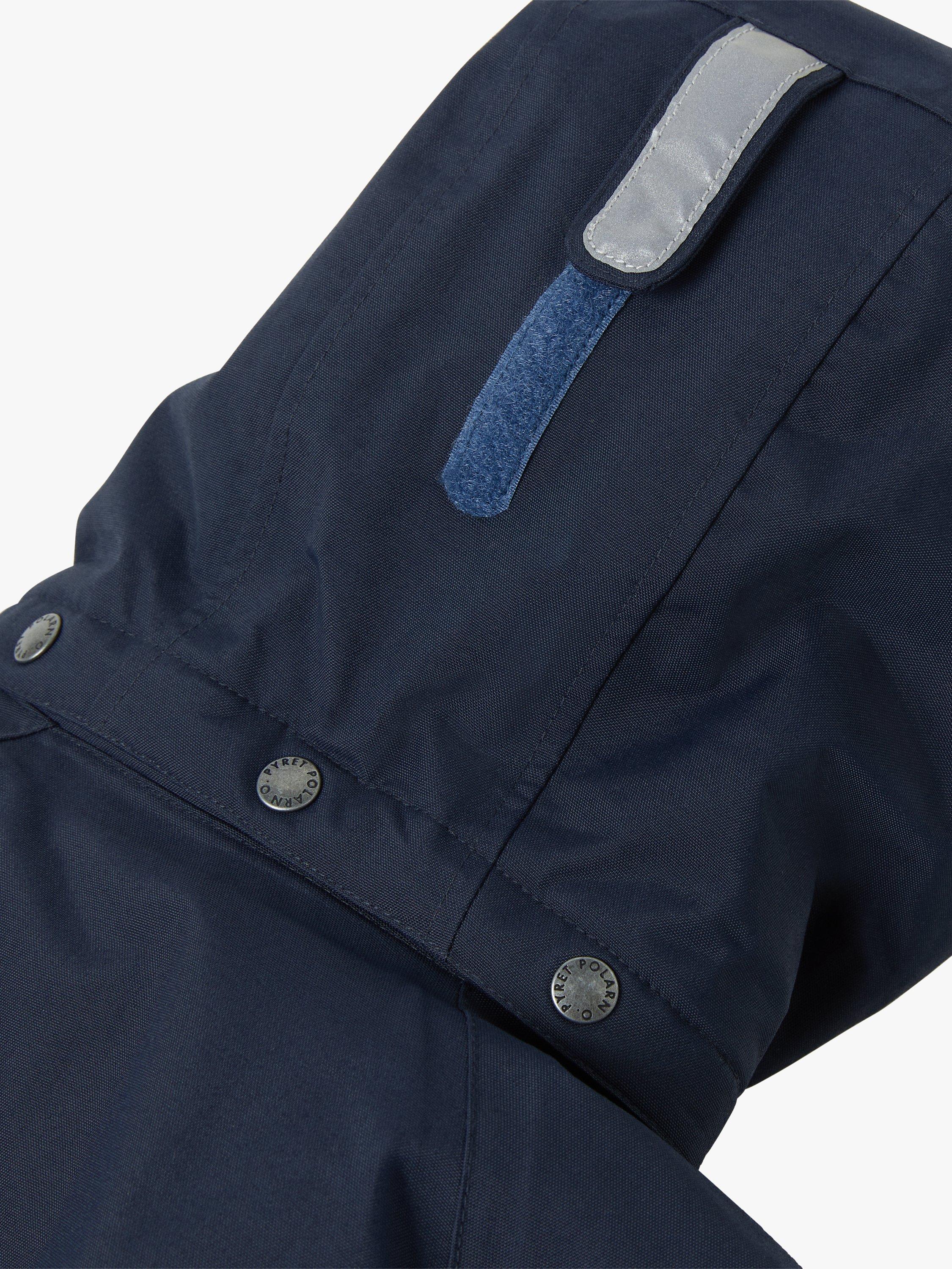 Product image 4 of 8, which shows Polarn O. Pyret Kids' Waterproof Lined Hooded Overall, Blue, 12-18 months