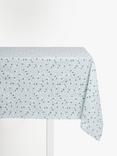 John Lewis Mila Floral Print Rectangular Cotton Tablecloth, Blue