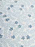 John Lewis Mila Floral Print Rectangular Cotton Tablecloth, Blue