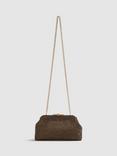 Reiss Adaline Crystal Clutch Bag, Gold