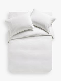 John Lewis Cairo Single Duvet Cover Set, White