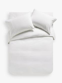 John Lewis Cairo Duvet Cover Set, White