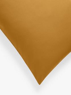 John Lewis Crisp & Fresh Egyptian Cotton Percale 200 Thread Count Bedding - view 2, Ochre