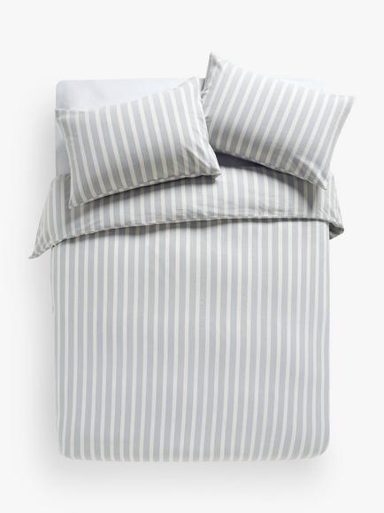 John Lewis Hayes Duvet Cover Set, Blue/White