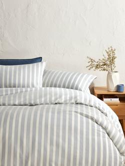John Lewis Hayes Duvet Cover Set - view 2, Blue/White