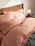 John Lewis Cool & Silky TENCEL™ 300 Thread Count Bedding, Tuscan Clay