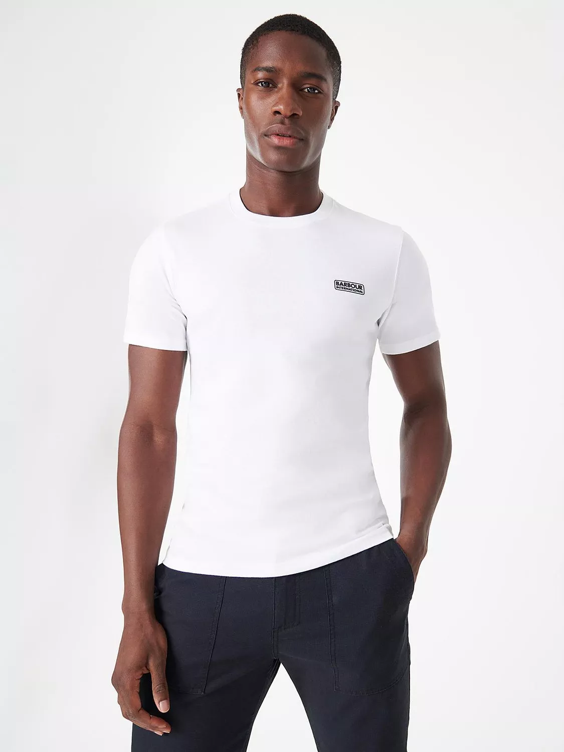 Men s White Barbour T Shirts John Lewis Partners