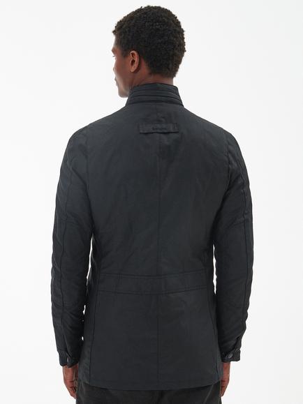 Barbour Corbridge Rugged Utility Style Waxed Jacket, Black - view 2, Black