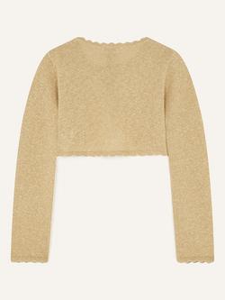 Monsoon Kids' Niamh Cardigan - view 2, Gold