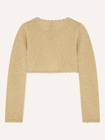 Monsoon Kids' Niamh Cardigan - view 2, Gold