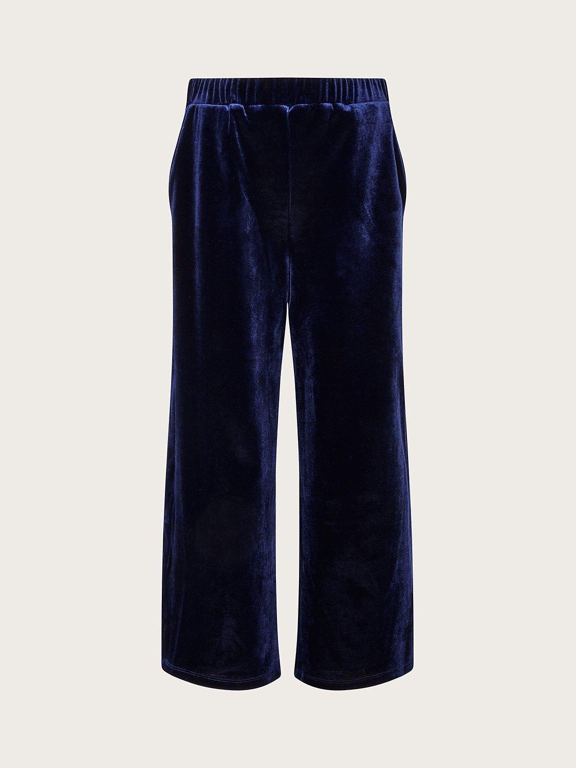 Monsoon Kids' Velvet Trousers, Navy