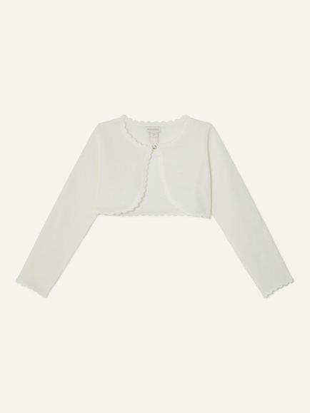 Monsoon Kids' Niamh Cardigan, Ivory