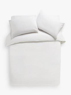 John Lewis Crisp & Fresh 325 Thread Count Anti Allergy Duvet Cover Set, White