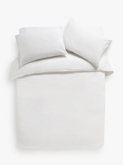 John Lewis Crisp & Fresh 325 Thread Count Anti Allergy Duvet Cover Set, White