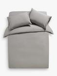 John Lewis Crisp & Fresh 325 Thread Count Anti Allergy Duvet Cover Set, Dove Grey