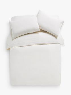 John Lewis Crisp & Fresh 325 Thread Count Anti Allergy Duvet Cover Set, Cream