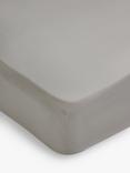 John Lewis Crisp & Fresh 325 Thread Count Anti Allergy Fitted Sheet, Dove Grey