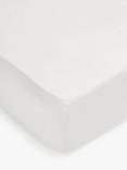 John Lewis Crisp & Fresh 325 Thread Count Anti Allergy Fitted Sheet, Cream