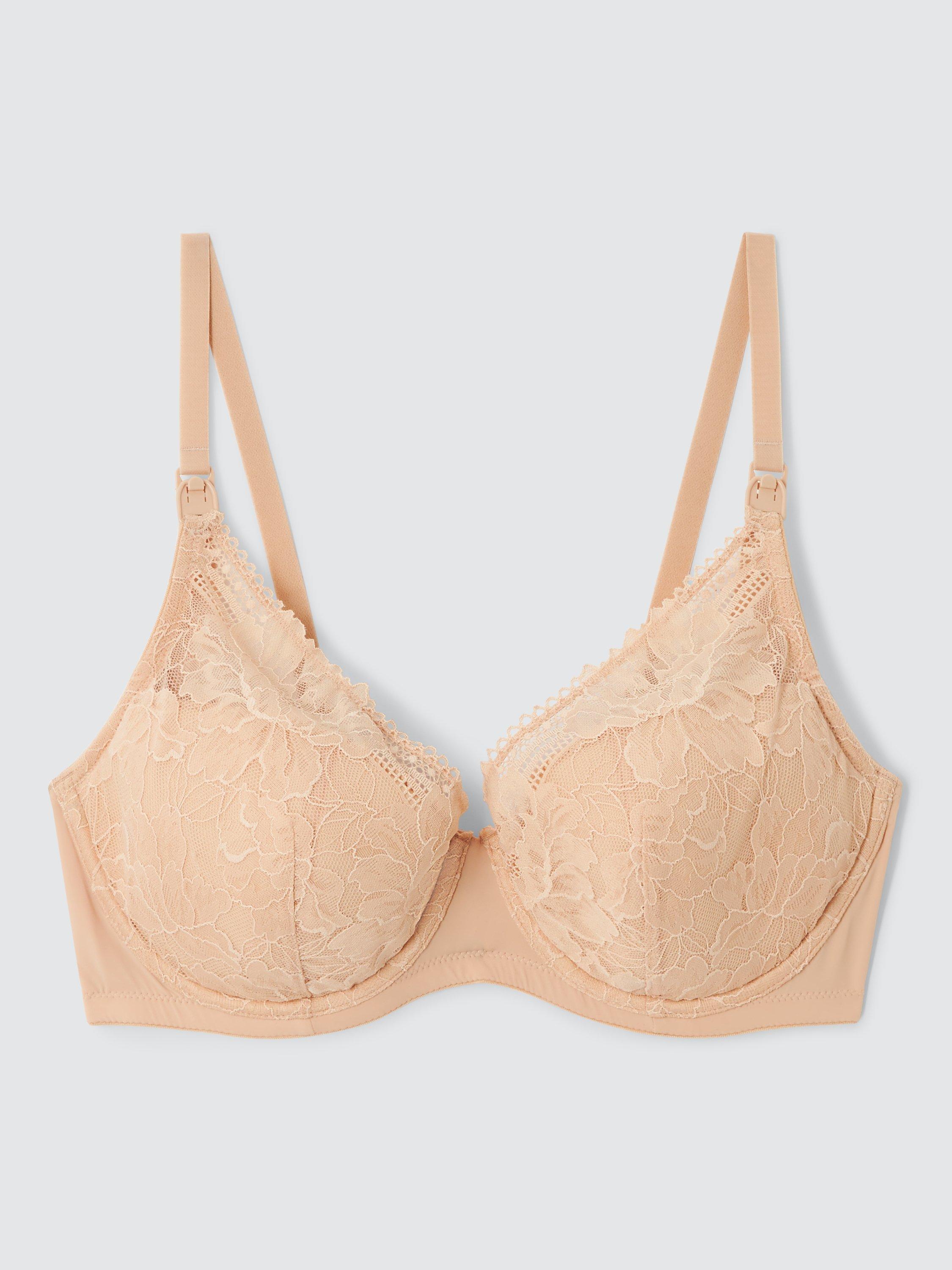 Product image 4 of 6, which shows John Lewis Maeve Flexi-Wired Maternity & Nursing Bra, Almond, 32C