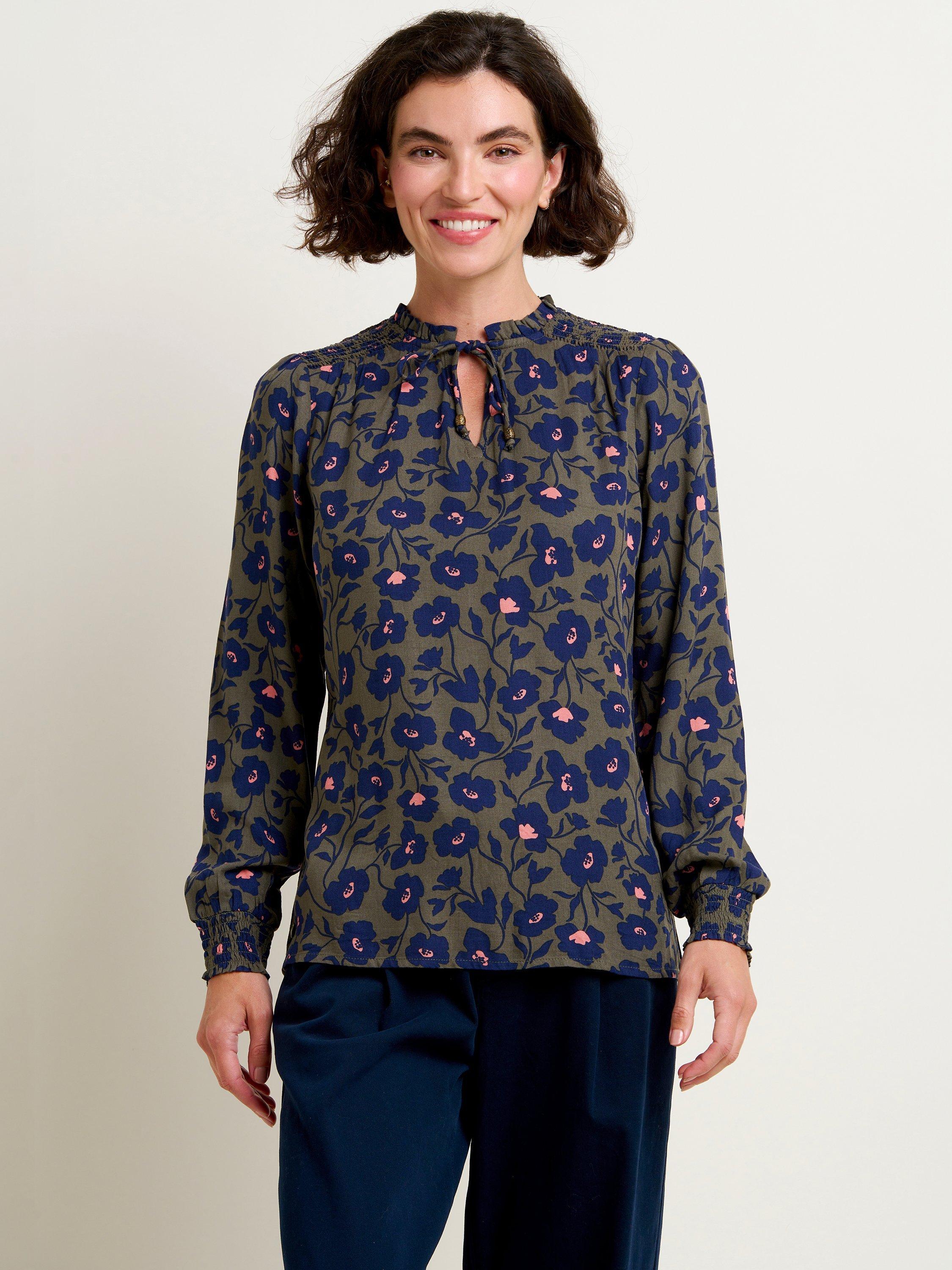 Brakeburn Midnight Bloom Blouse, Multi