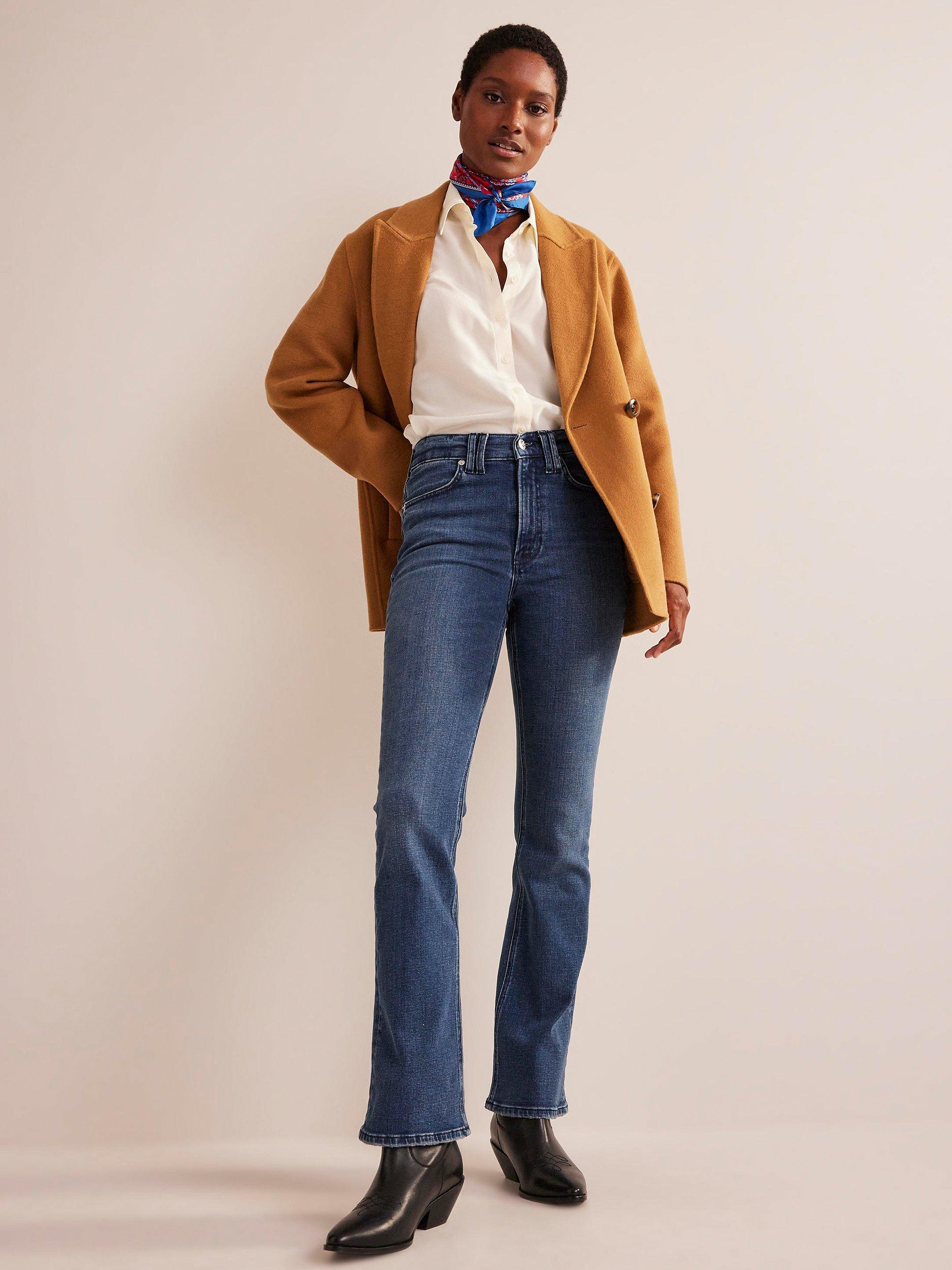 Boden Mid-Rise Slim Flare Jeans, Mid Vintage