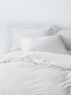 John Lewis Comfy & Relaxed 300 Thread Count Washed Cotton Bedding, White
