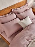 John Lewis Comfy & Relaxed 300 Thread Count Washed Cotton Flat Sheet