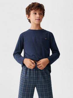 Mango Kids' Victor Pyjamas, Medium Blue, Medium Blue