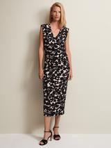 【Phase Eight】Lola Floral Tiered Midi Dress 花柄 ネイビー PHASE EIGHT Petite Lola Floral Tiered Midi Dress | endource