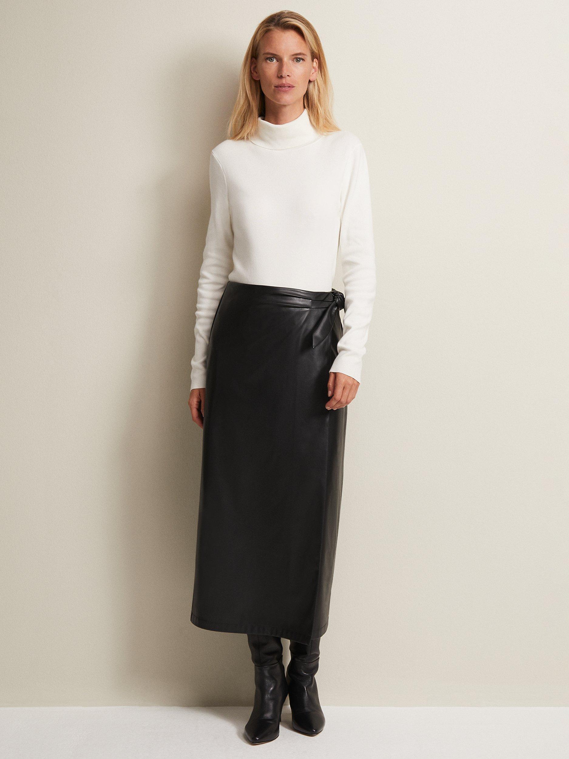 Faux leather pencil skirt 8 inch hotsell