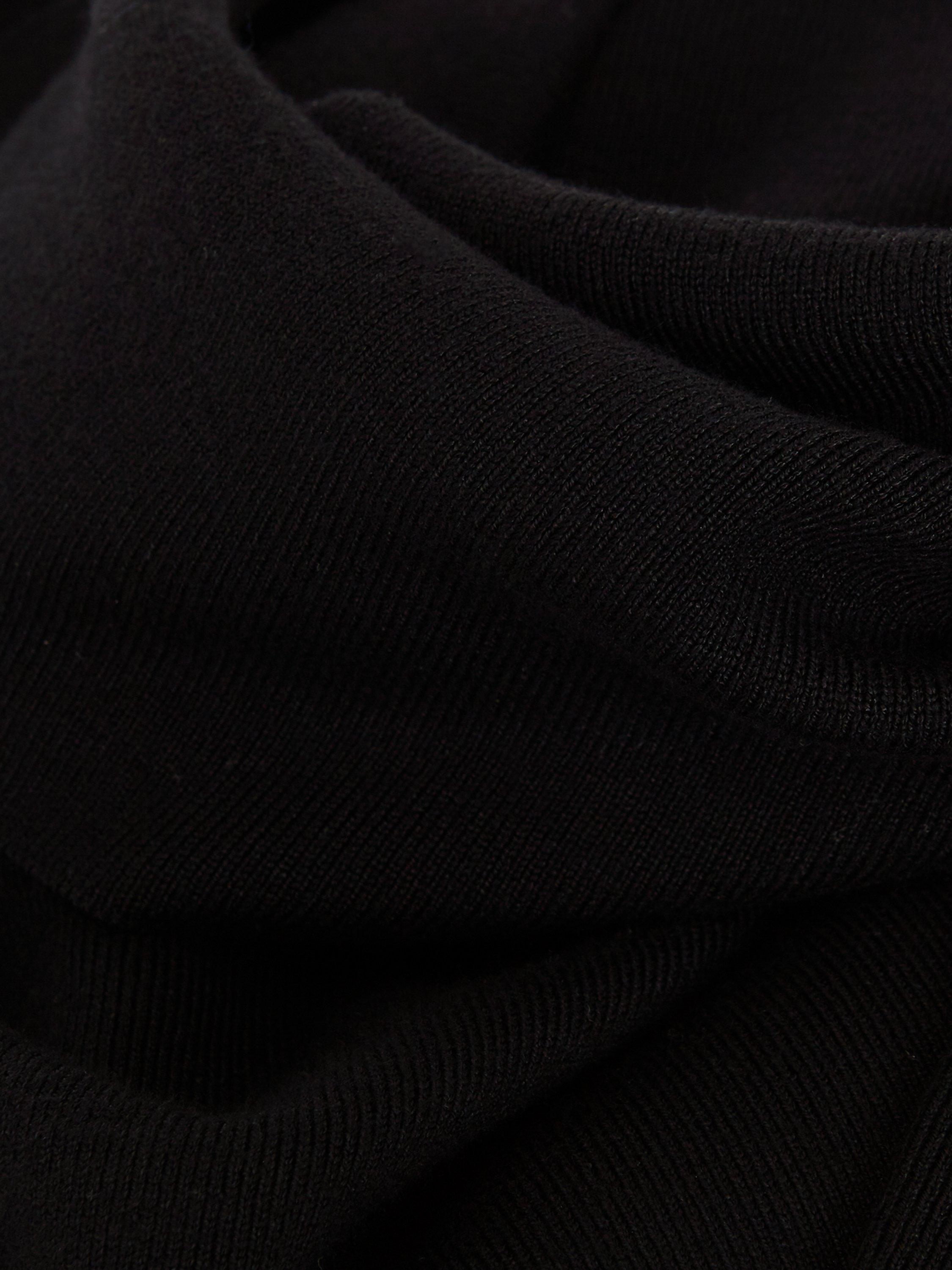 Product image 6 of 7, which shows Phase Eight Nya Fine Knit Bardot Top, Black, L