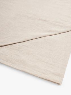 John Lewis Comfy & Relaxed Washed Linen Flat Sheets, Natural