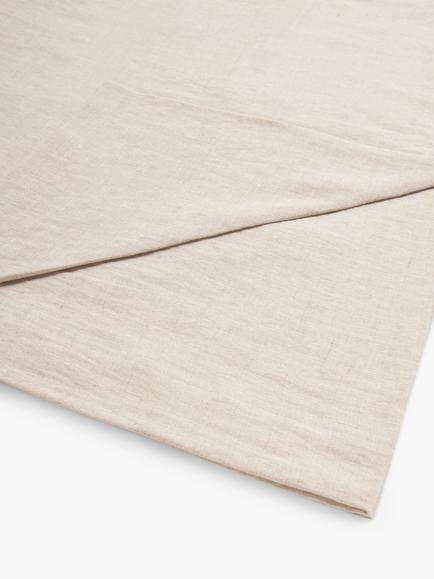 John Lewis Washed Linen Flat Sheet, Natural