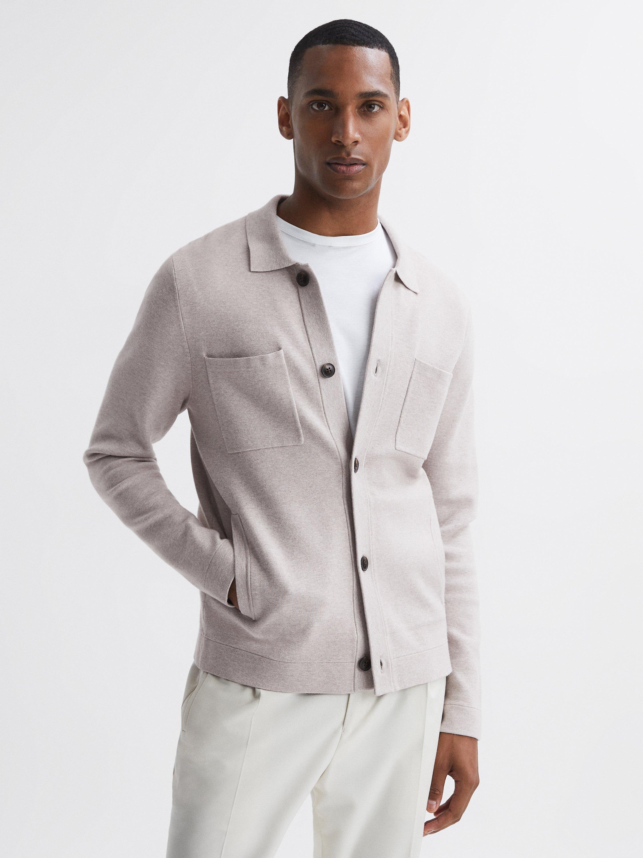 Reiss Forester Cardigan, Oatmeal Melange