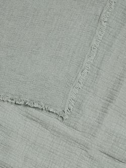 John Lewis Washed Cotton Bedspread - view 2, Sage