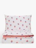 John Lewis ANYDAY Easy Care Strawberry Print Reversible Duvet Cover and Pillowcase Set