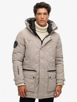 Superdry City Padded Parka Jacket - view 2, Stone