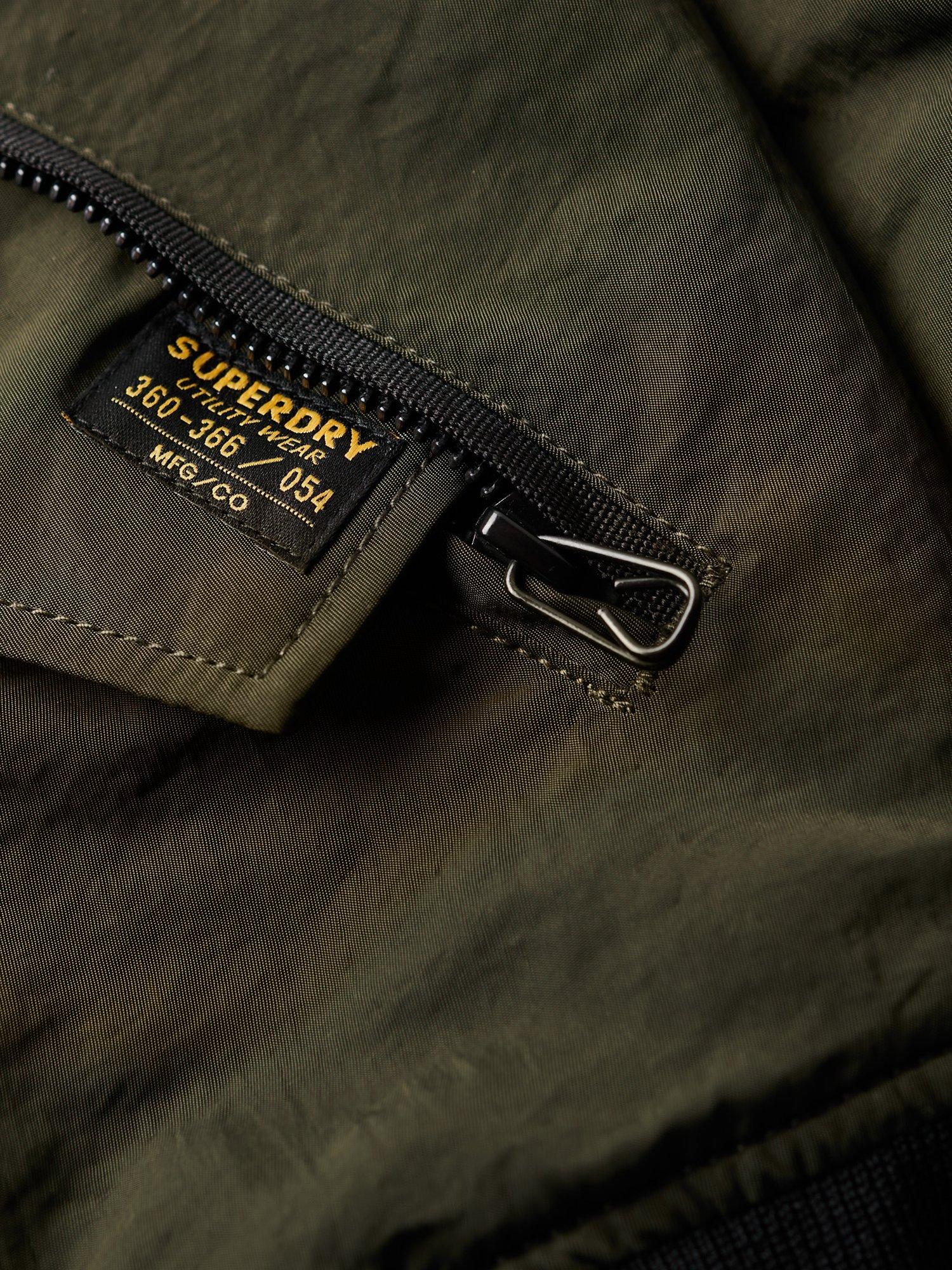 Product image 3 of 7, which shows Superdry Military Hooded MA1 Bomber Jacket, Surplus Goods Olive, S
