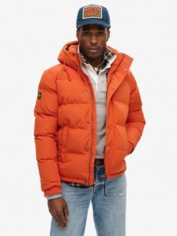 Superdry Everest Hooded Puffer Jacket, Pureed Pumpkin