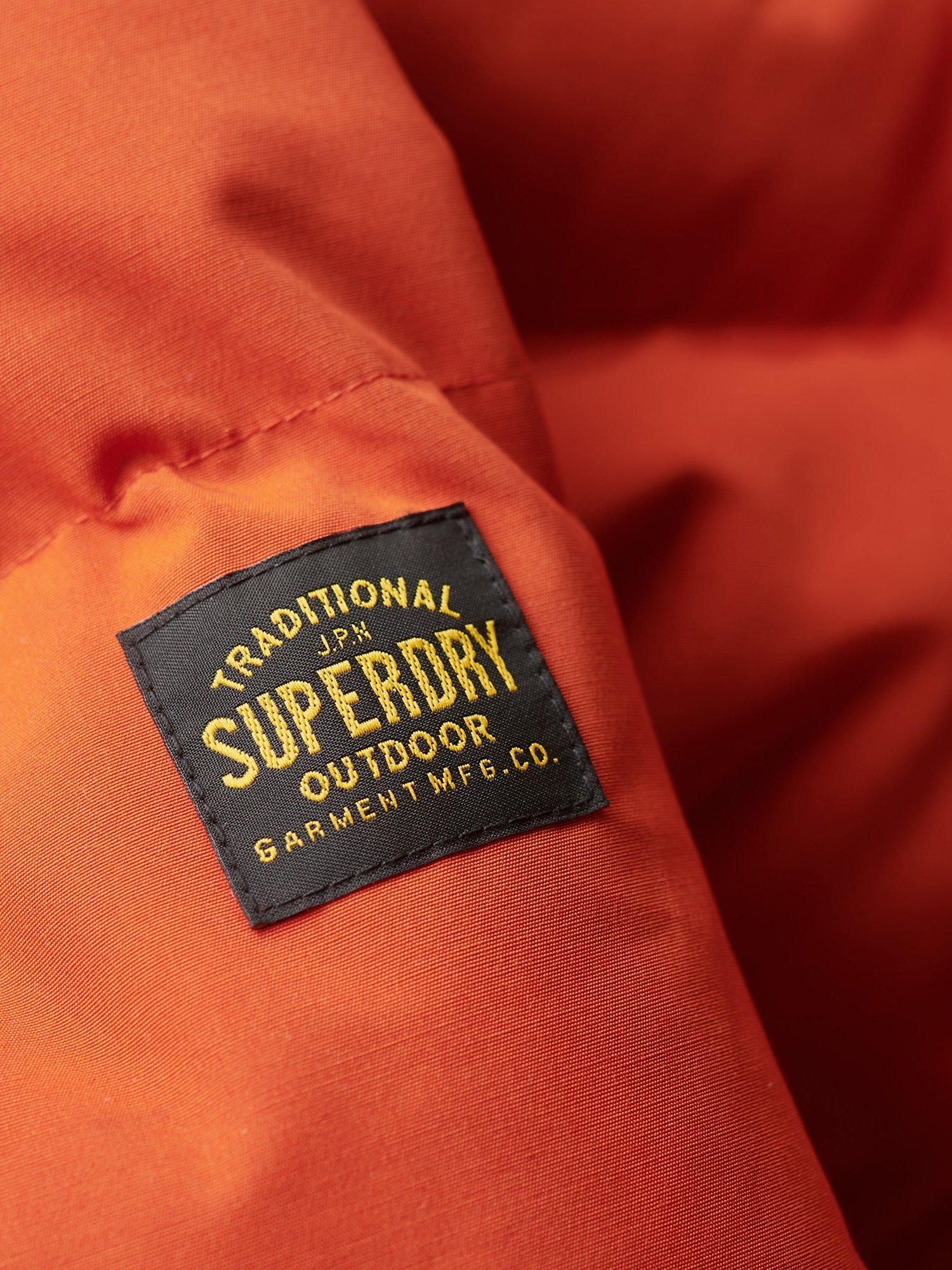 Product image 7 of 8, which shows Superdry Everest Hooded Puffer Jacket, Pureed Pumpkin, S