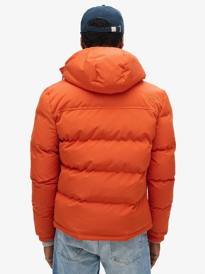 Product image 2 of 8, which shows Superdry Everest Hooded Puffer Jacket, Pureed Pumpkin, S