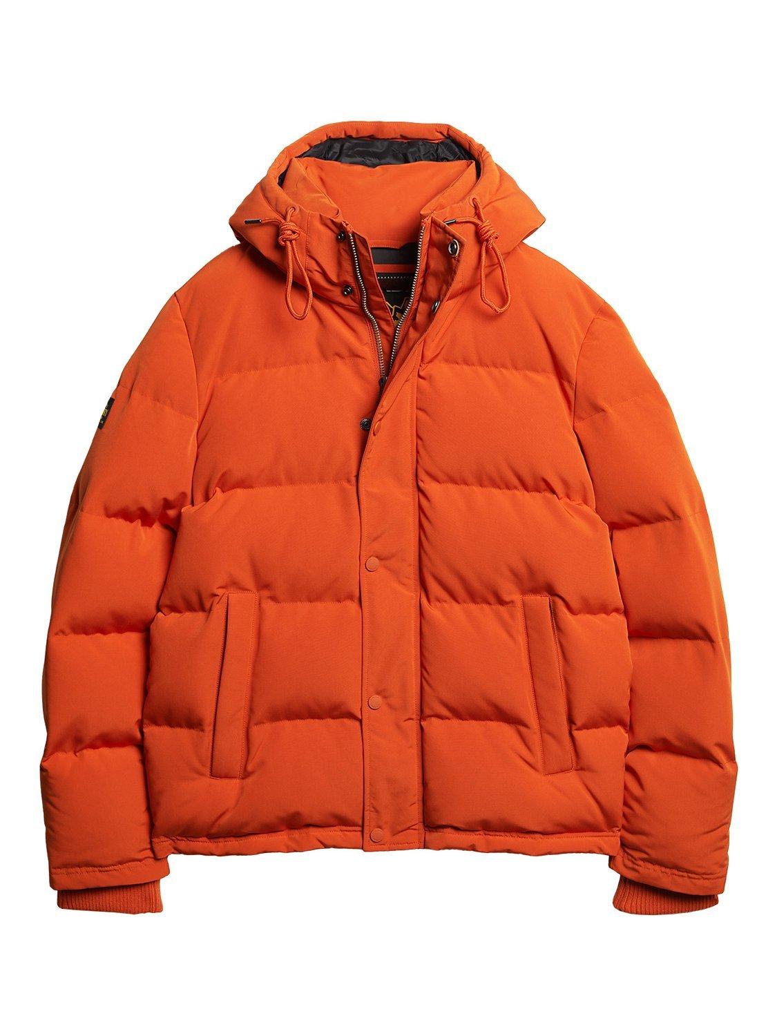 Product image 8 of 8, which shows Superdry Everest Hooded Puffer Jacket, Pureed Pumpkin, S