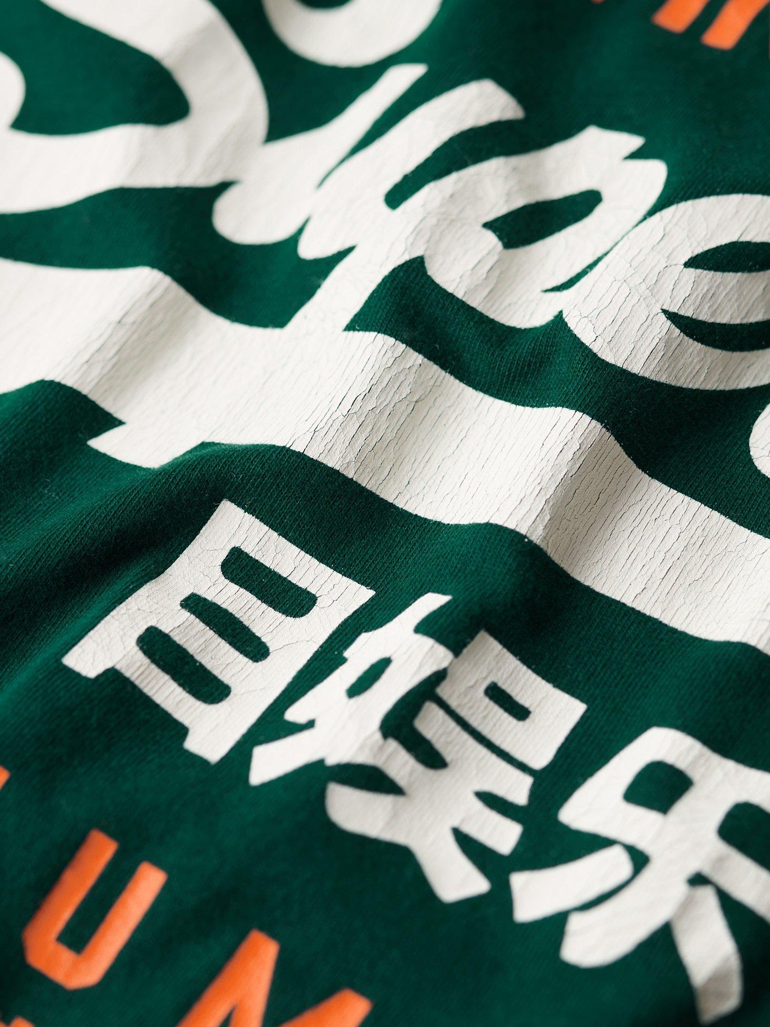 Product image 3 of 5, which shows Superdry Classic Vintage Logo Heritage T-Shirt, Pine Green, S
