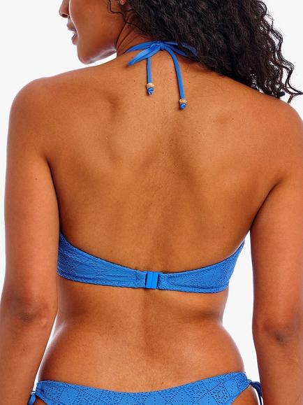Freya Nomad Nights Crochet Triangle Bikini Top, Atlantic - view 2, Atlantic