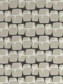 Scion Going Lohko Pair Lined Eyelet Curtains, Putty & Charcoal - view 2, Putty & Charcoal