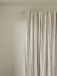 John Lewis Conwy Stripe Weave Pair Lined Hidden Tab Top Curtains